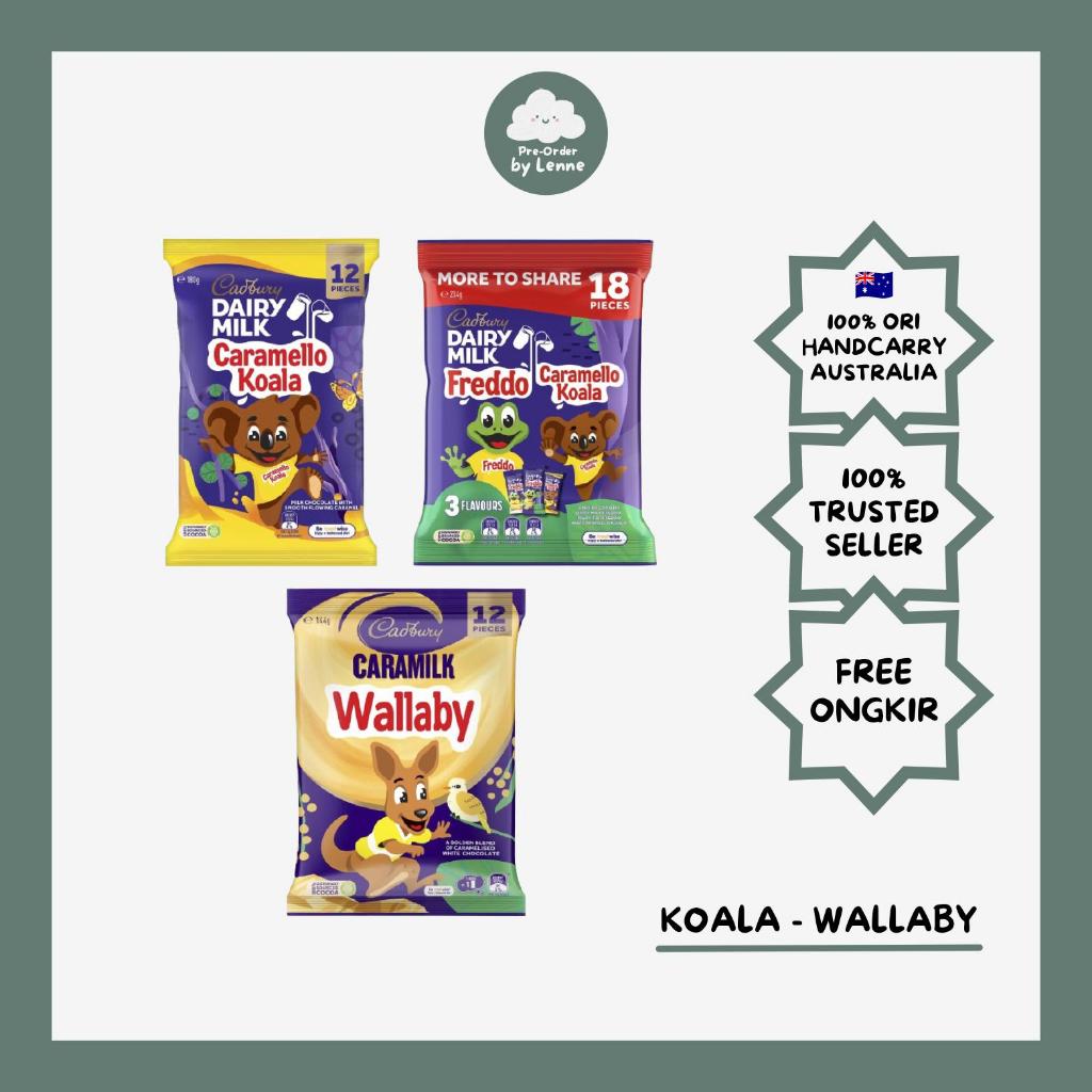 Jual CADBURY DAIRY MILK Chocolate CARAMELLO KOALA WALLABY Sharepack 12