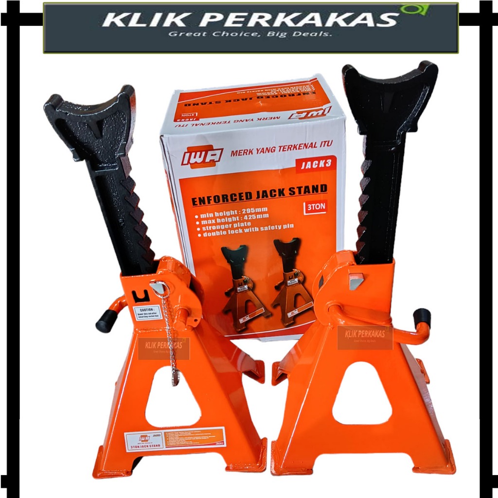 Jual Jack Stand Mobil Ton Iwa Penyangga Tahanan Dongkrak Mobil