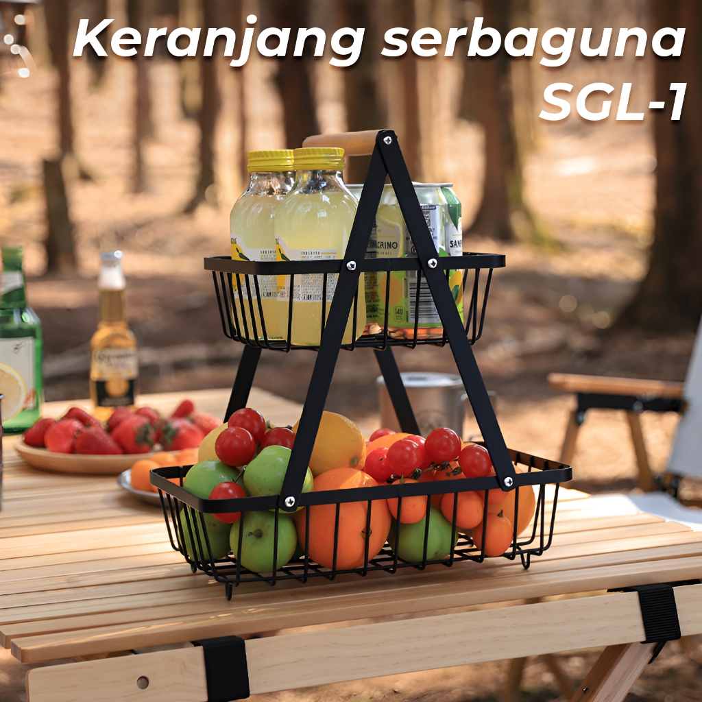 Jual Rak Keranjang Buah Dan Sayur Rak Buah Besi Segitiga Keranjang Buah