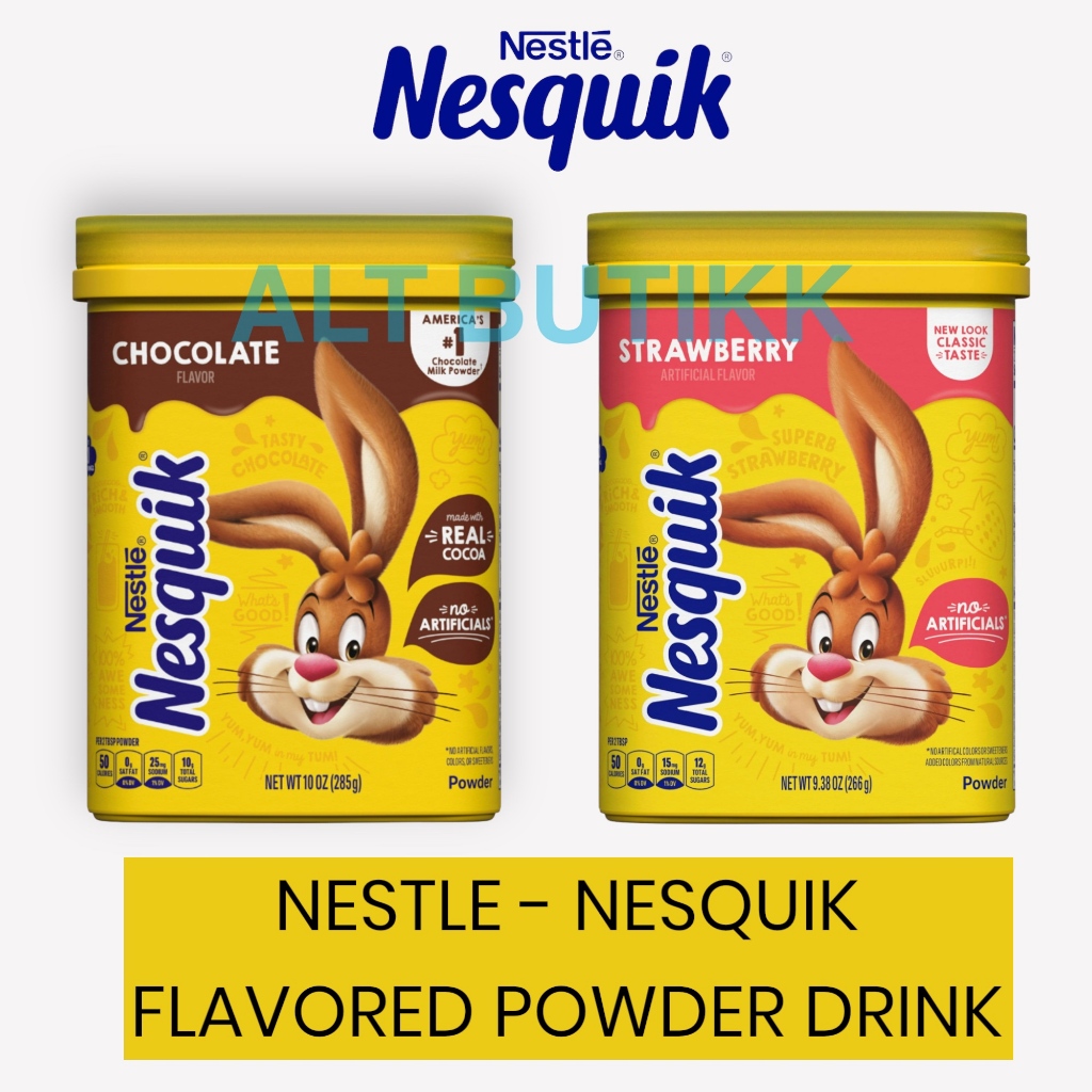 Jual NESTLE NESQUIK POWDER | CHOCOLATE - STRAWBERRY FLAVORED DRINK ...