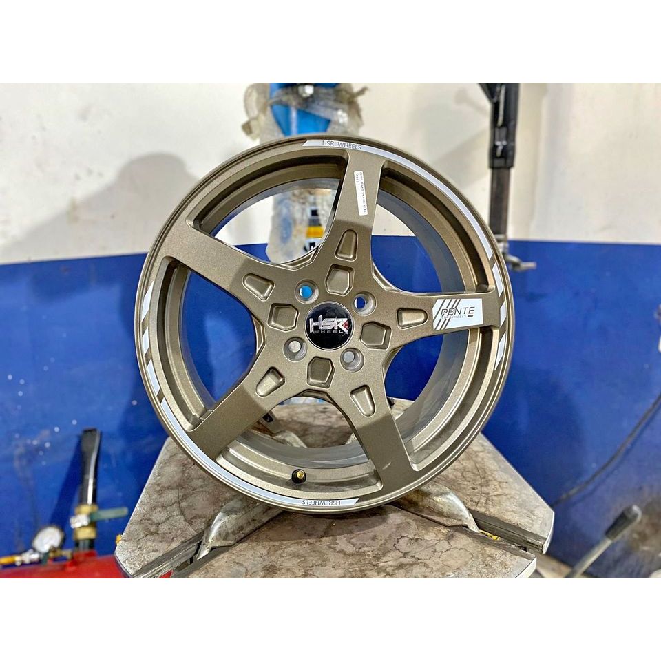 Jual Velg mobil racing palang 5 ring 16 hsr pente lubang 4x100 lebar 7