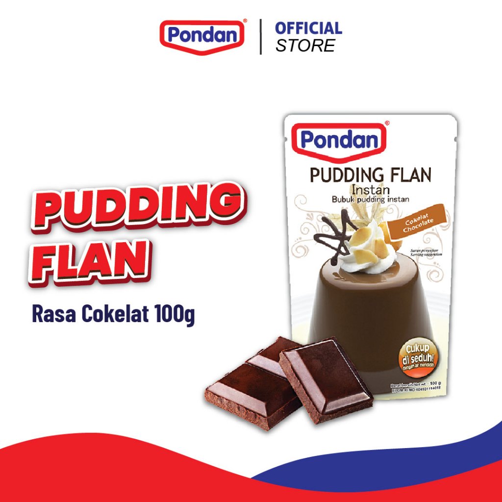 Jual Pondan Pudding Instant Flan Pouch 100g | Shopee Indonesia