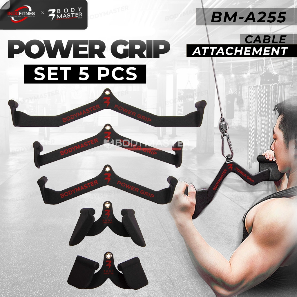 Jual BODYMASTER Power Grip Cable Pulley A255 Lat pull down Handle Home
