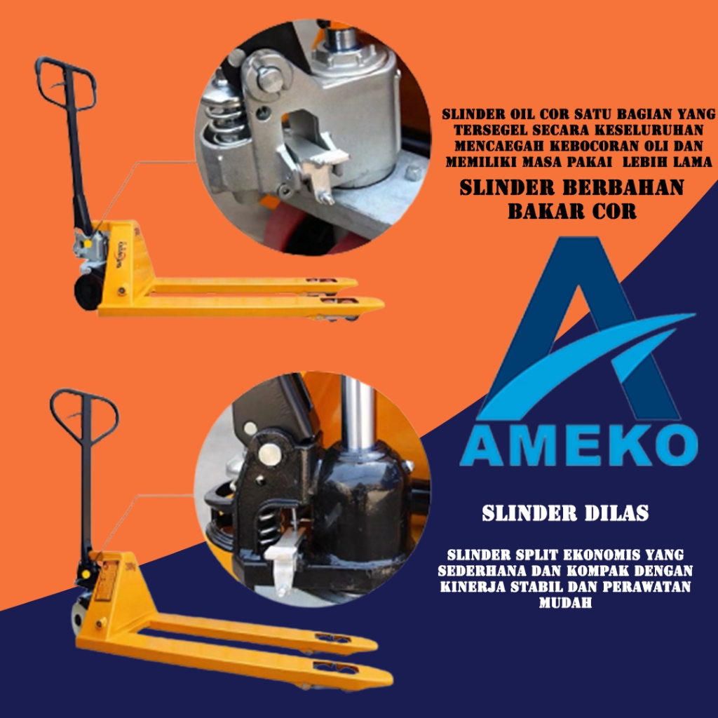 Jual Hand pallet truck 3 ton / hand stacker 3 ton Shopee Indonesia