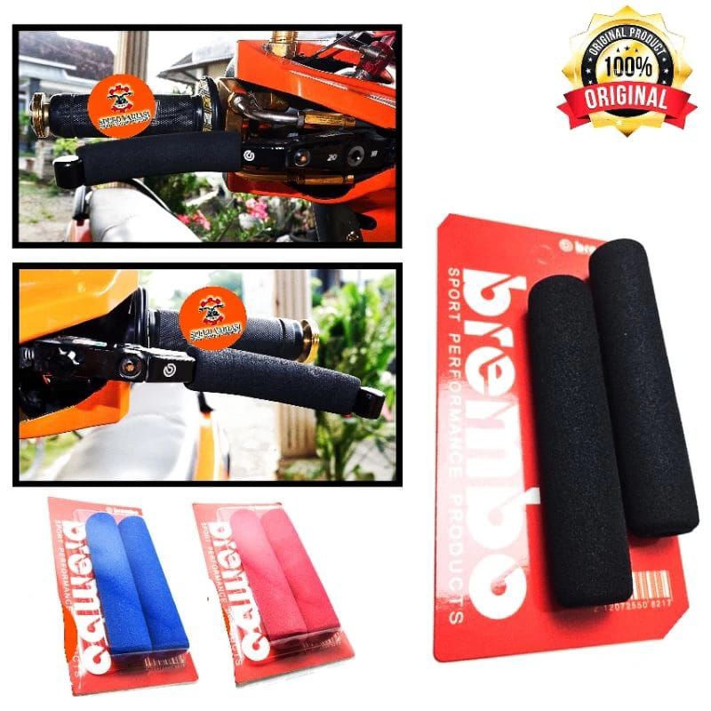 Jual Sarung Handle Rem Polos Hitam Busa Empuk Universal Semua Motor