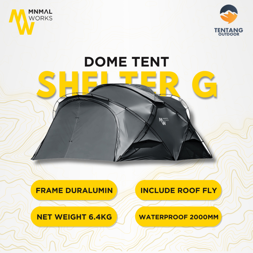Jual MINIMAL WORKS Shelter G Tenda Camping Glamping Outdoor Jual MINIMAL WORKS Shelter G Tenda Camping Glamping Outdoor