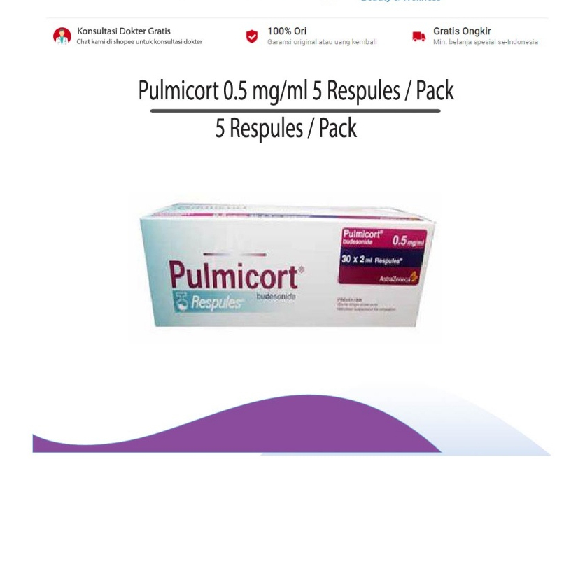 Jual PULMICORT 0.5MG 1 STRIP 5 RESPULES | Shopee Indonesia