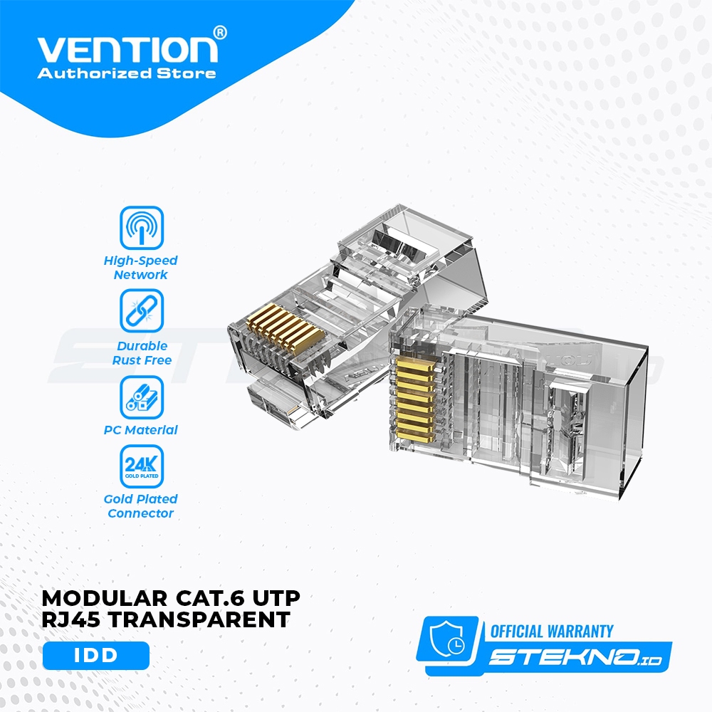 Jual VENTION - Kepala Kabel LAN RJ45 Cat6 Cat6A UTP FTP Modular Plug ...