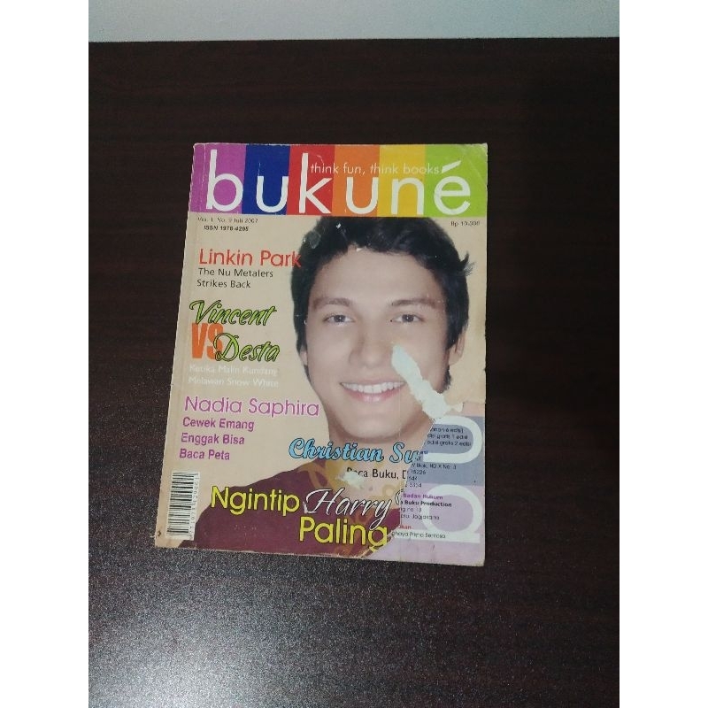 Jual Majalah Bukune vol. 1 no. 9 Juli 2007 (cover Christian Sugiono ...