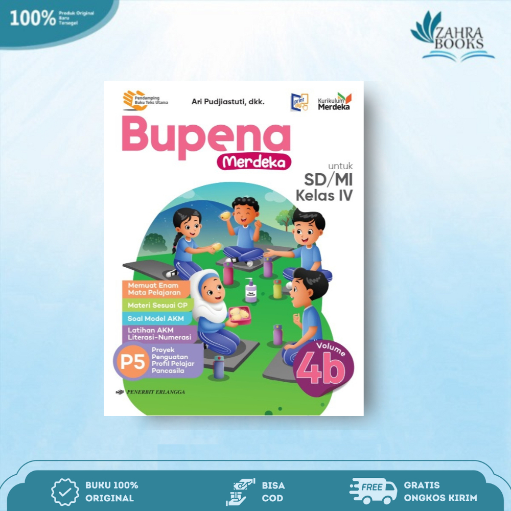 Jual Buku Bupena Merdeka SD Kelas 4A, 4B, 4C & 4D Kurikulum Merdeka ...