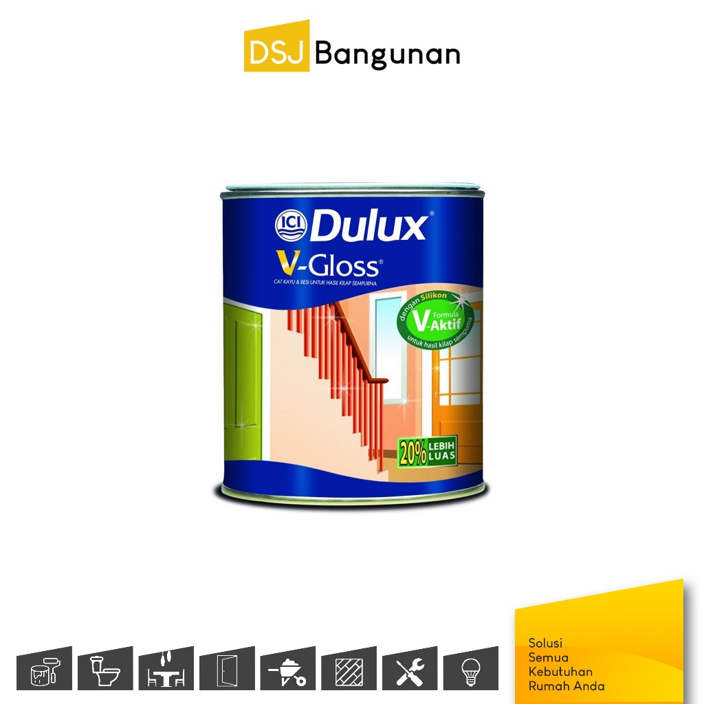 Jual Dulux V Gloss 24 Liter Cat Minyak Kayu Dan Besi Shopee Indonesia 1483