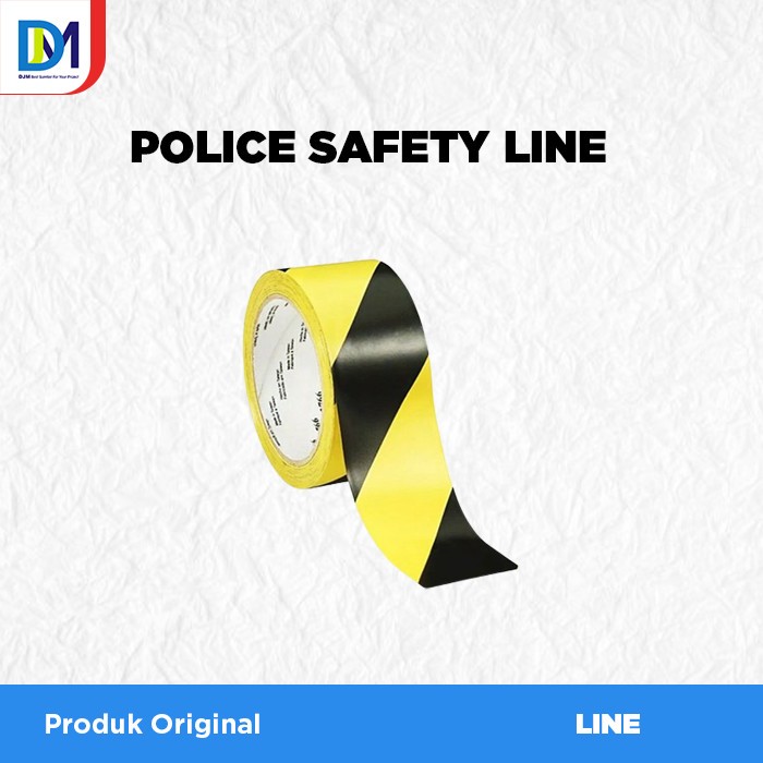 Jual Police Line Kuning Hitam Garis Polisi Safety Line 2 Inch x 300 ...