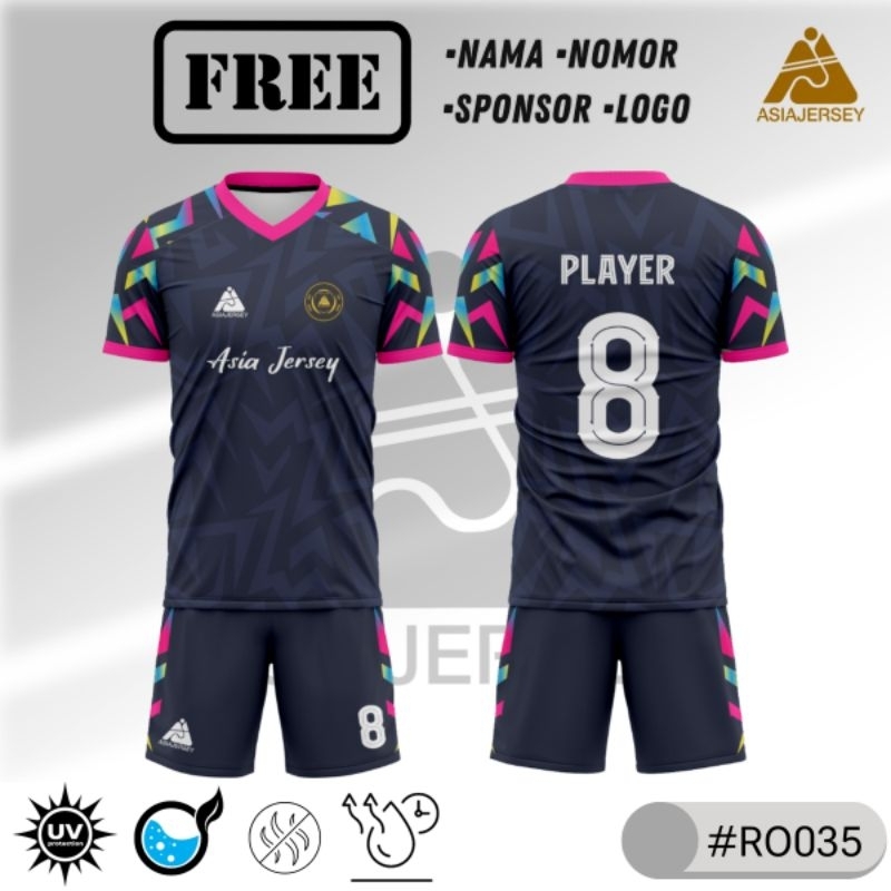 Jual Baju Bola Futsal Printing Custom Voli Basket Running Gym Fitnes Free Nama Nomor Sponsor