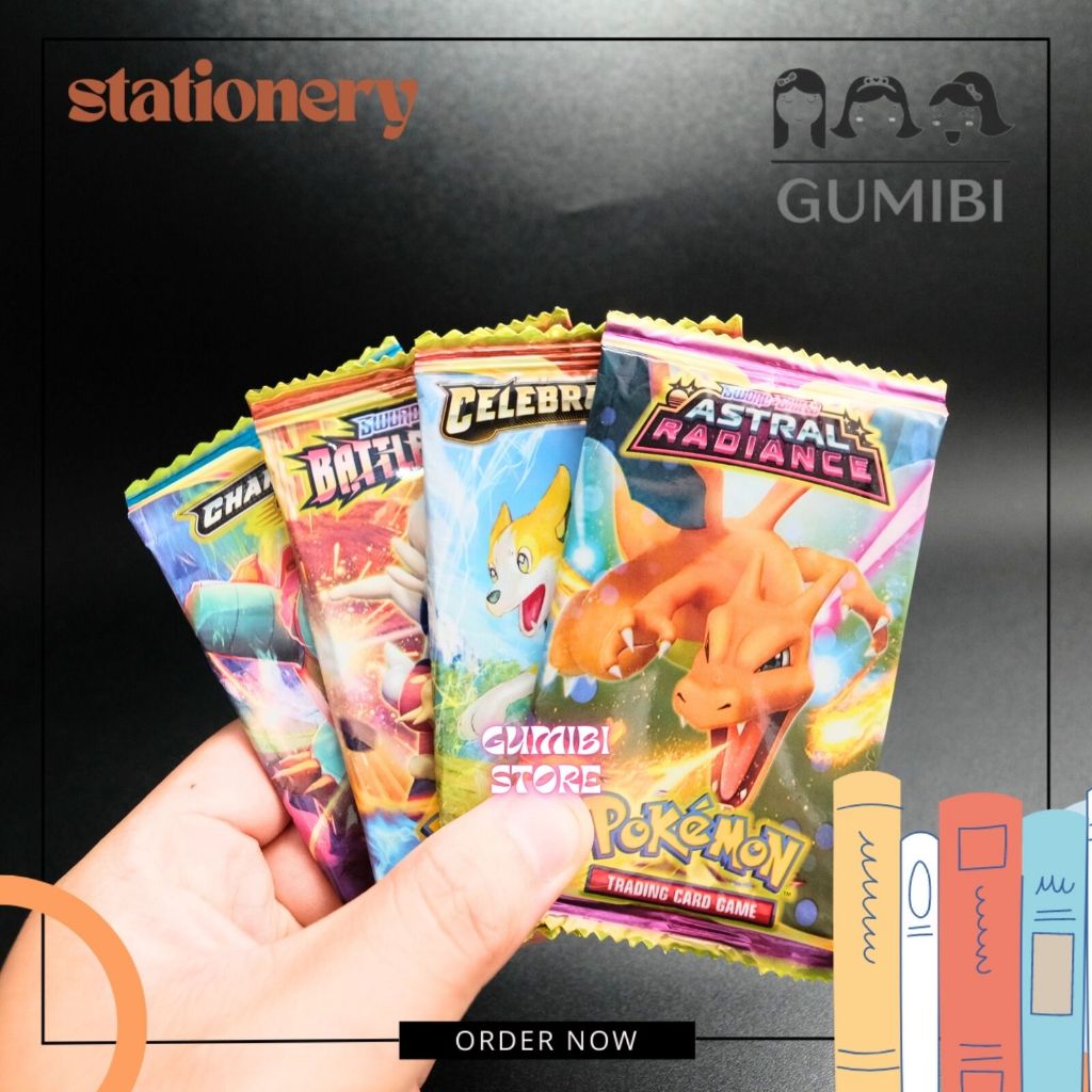 Jual TRADING CARD GAME POKEMON 1 PACK ISI 10 KARTU MOTIF POKEMON GO ...