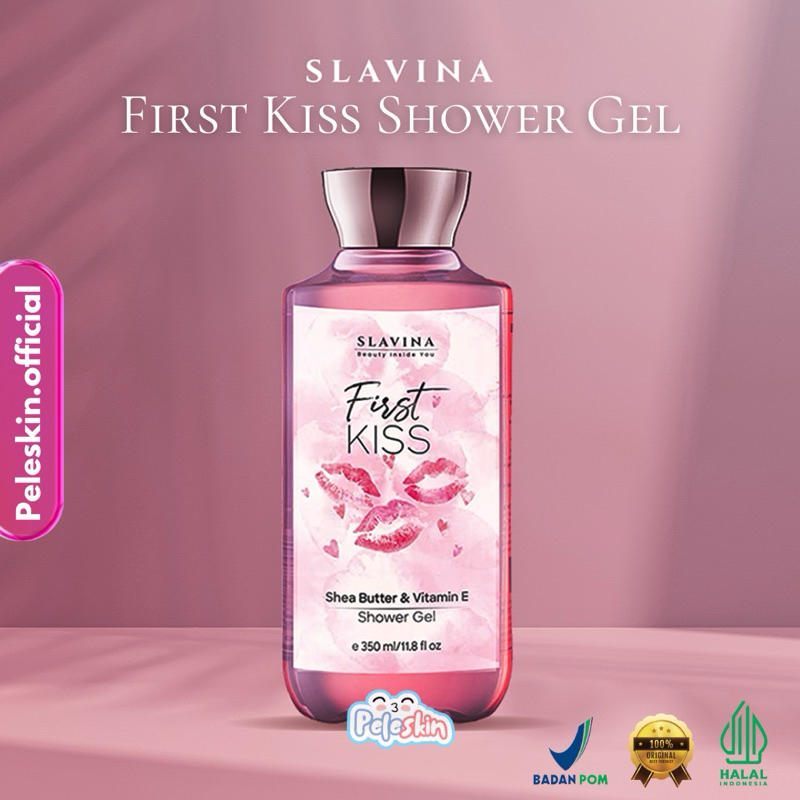 Jual SLAVINA SHOWER GEL First Kiss by Nagita Slavina Isi 350ml Sabun