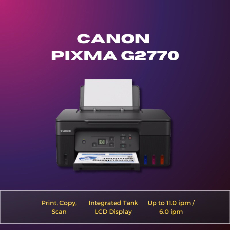 Jual Printer Canon Pixma G2770 Print Scan Copy Shopee Indonesia 9175