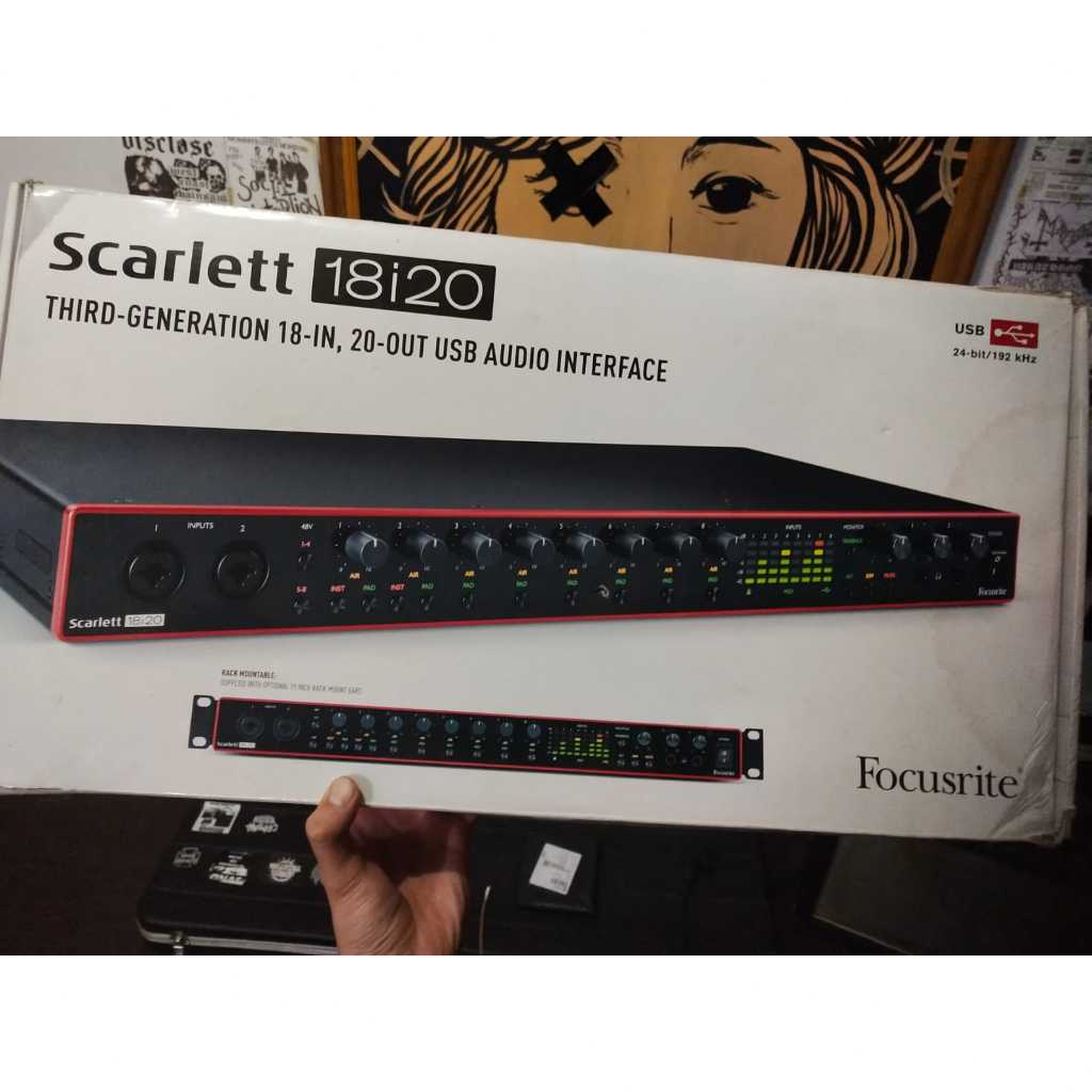 Jual Focusrite Scarlett 18i20 3rd Gen USB Audio Interface +