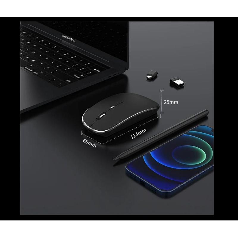 Jual tablet wireless mouse slim USB type c 2 in 1 laptop ultra thin ...