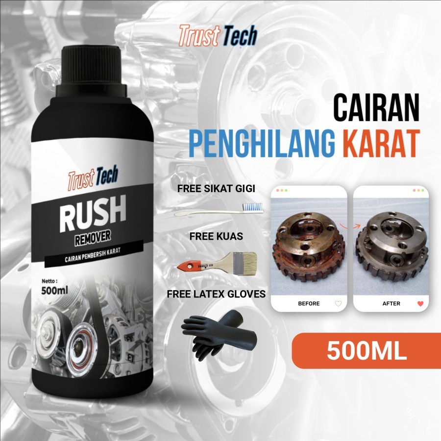 Jual Rush Remover Pembersih Karat Besi Stainless Steel Beis Baja Super Ampuh 500ml Shopee 6212