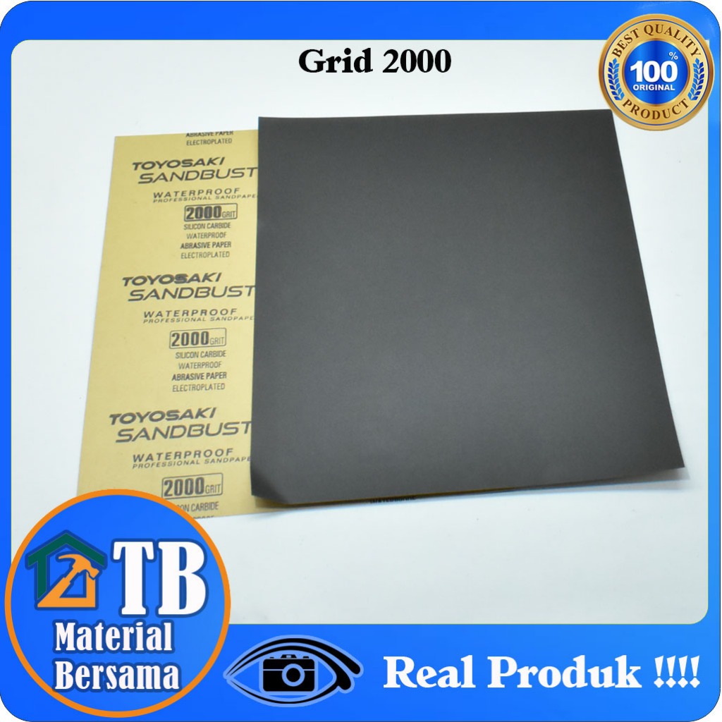 Jual Toyosaki Amplas Duco / Kasar Halus / Professional Sandpaper Waterproof / Abrasive Paper
