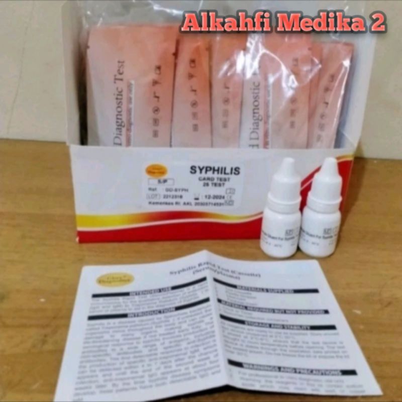 Jual Syphilis Test Cassette Glory isi 25 Test Plus Buffer 10ml | Shopee ...