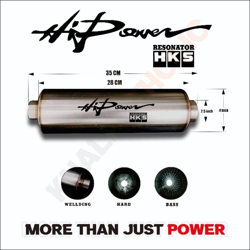 Jual RESONATOR HKS HI POWER STAINLESS AVAILABLE PAJERO XPANDER FORTUNER INNOVA HYUNDAI