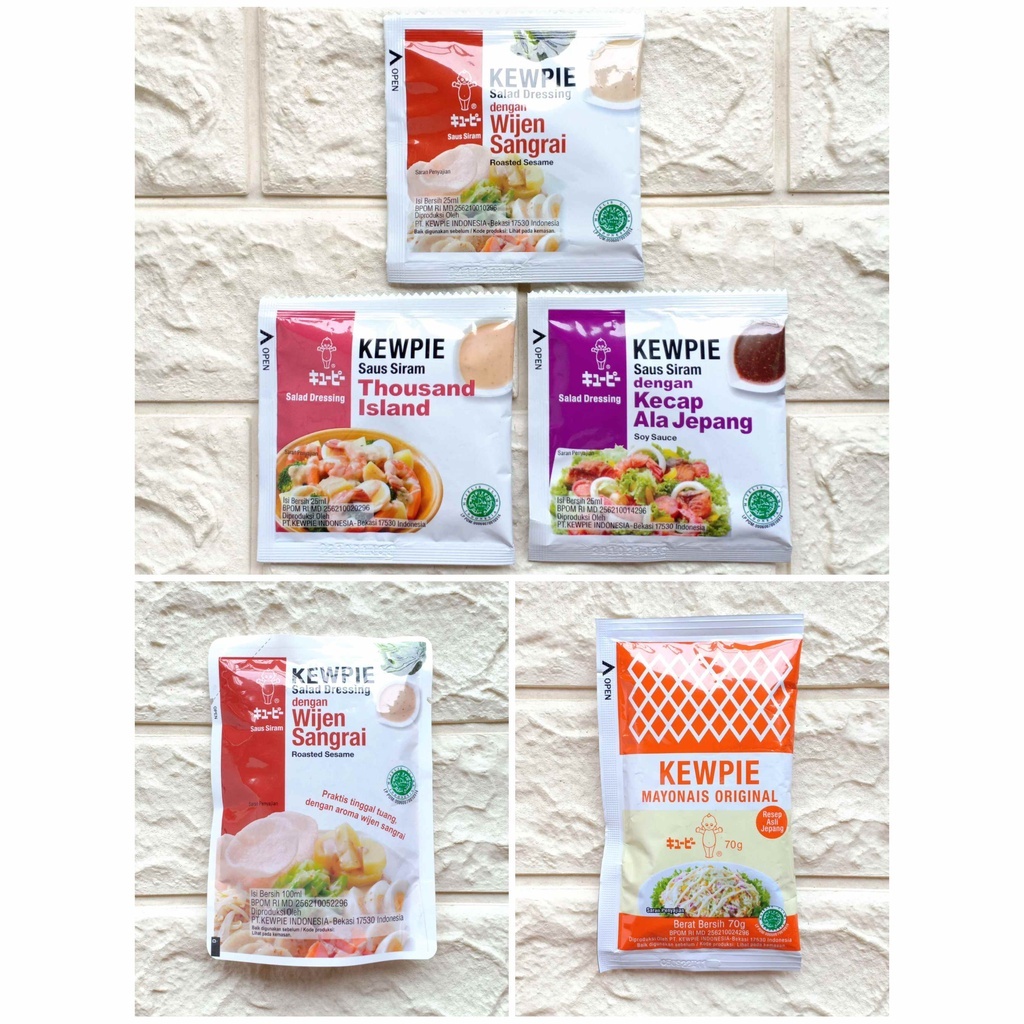 Jual KEWPIE MAYONAISE, SALAD DRESSING SACHET, WIJEN SANGRAI SACHET