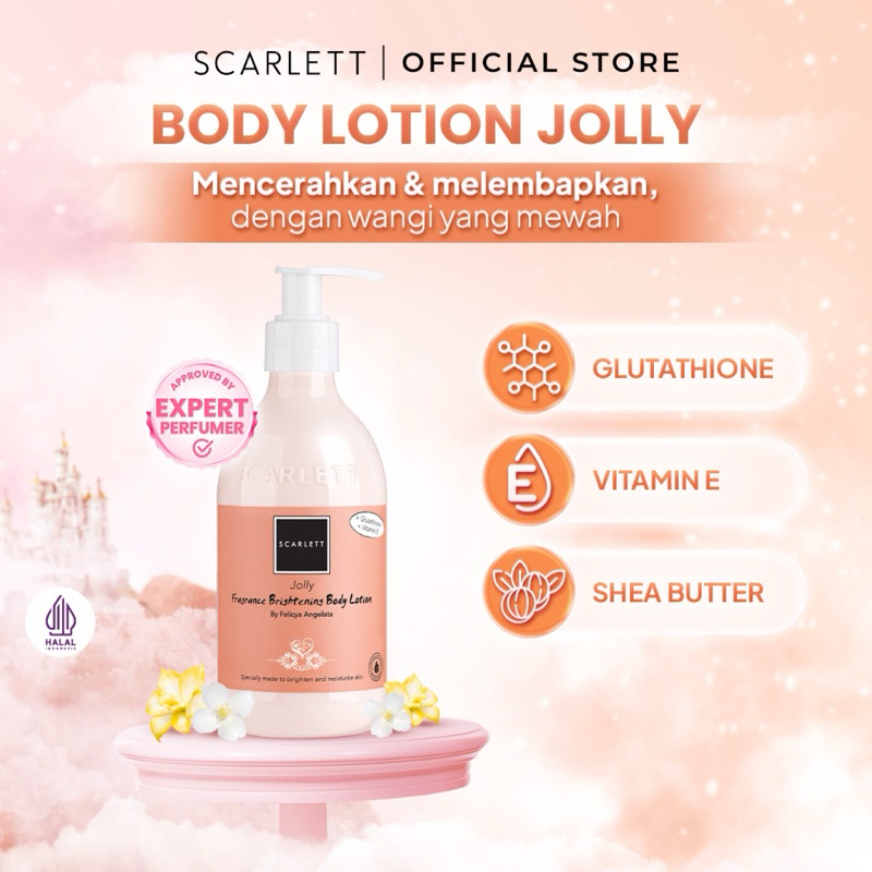 Jual Scarlett body lotion jolly 300ml (NEW) Shopee Indonesia