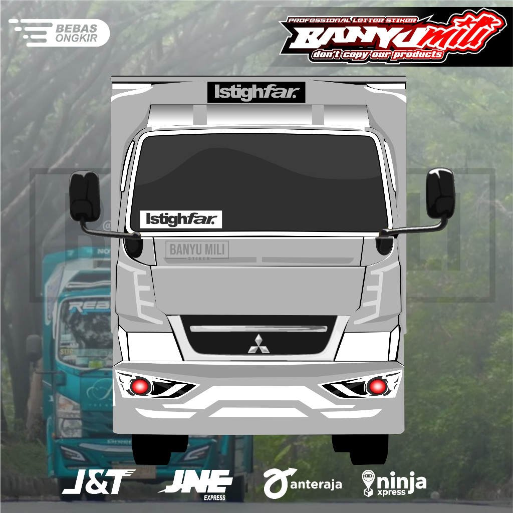 Jual Stiker istighfar variasi kaca pintu mobil pickup truk sticker ...