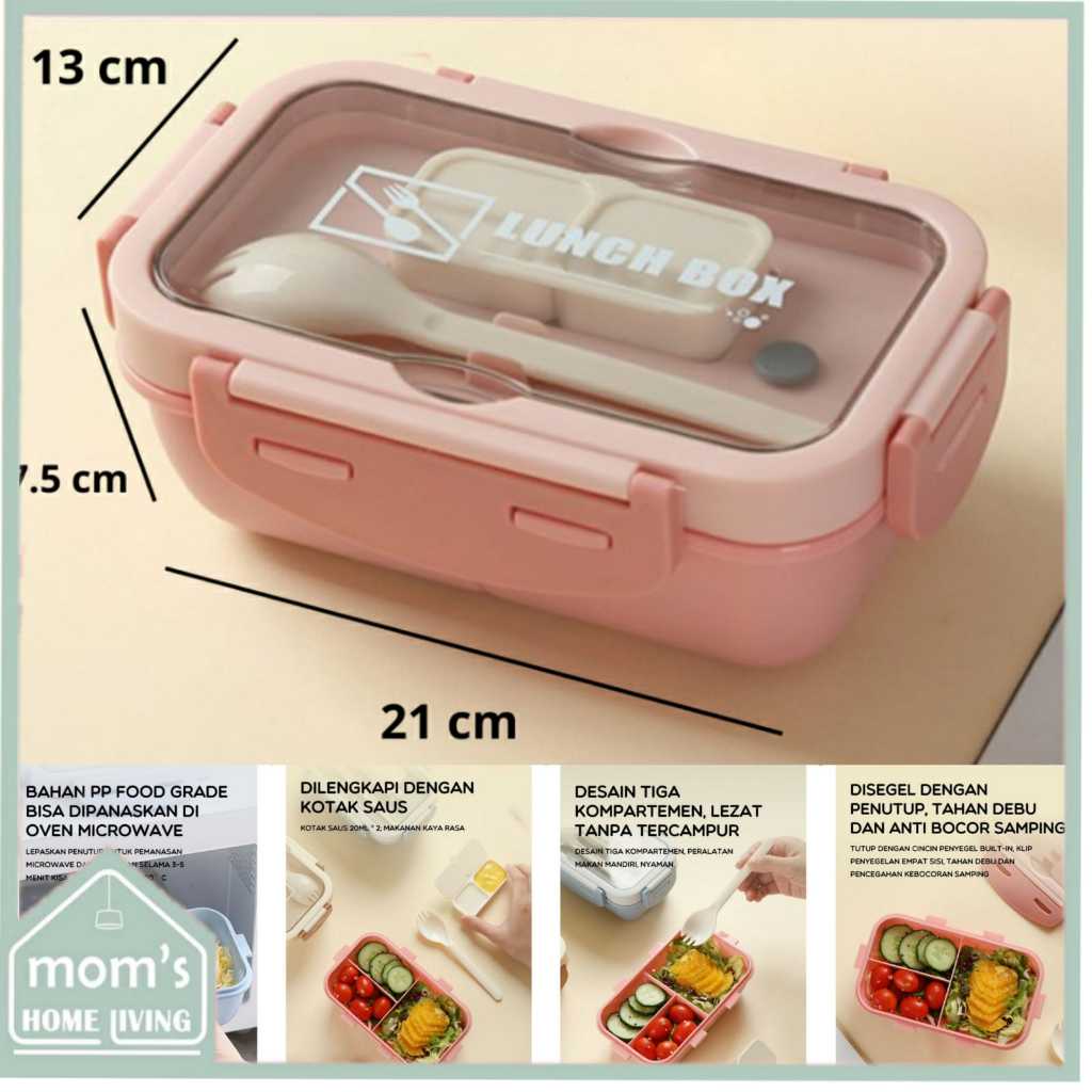 Jual BONBOX Kotak Makan Lunch Box Anti Bocor Food Grade BTW30502 ...