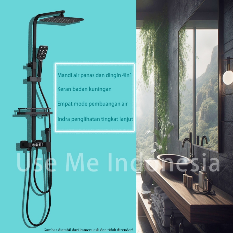 Jual [Bahan tembaga halus]Shower kamar mandi semprotan air 4 in 1