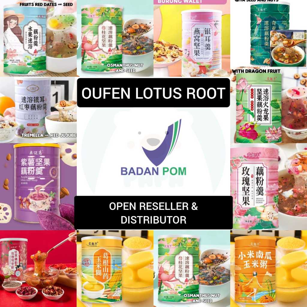 Jual Oufen Lotus Root Powder Premium Gold Collagen Oufen Bubuk Akar