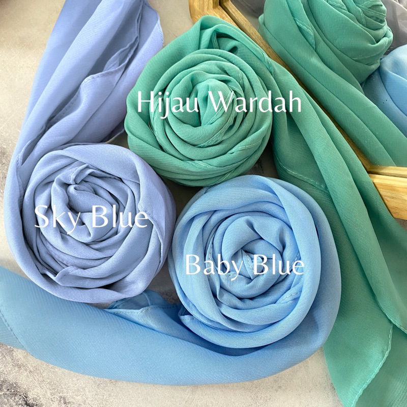 Jual (BELLA JAHIT TEPI 50+Warna) Jilbab Segiempat Bella Square Jahit ...