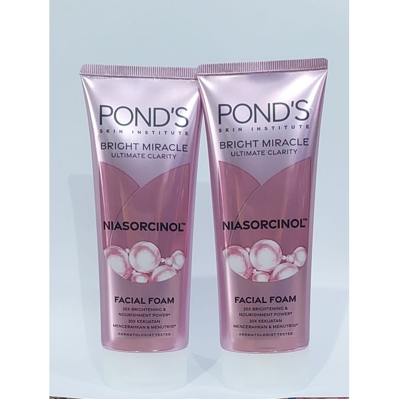 Jual Pond's Bright Miracle Ultimate Clarity Niasorcinol Facial Foam ...