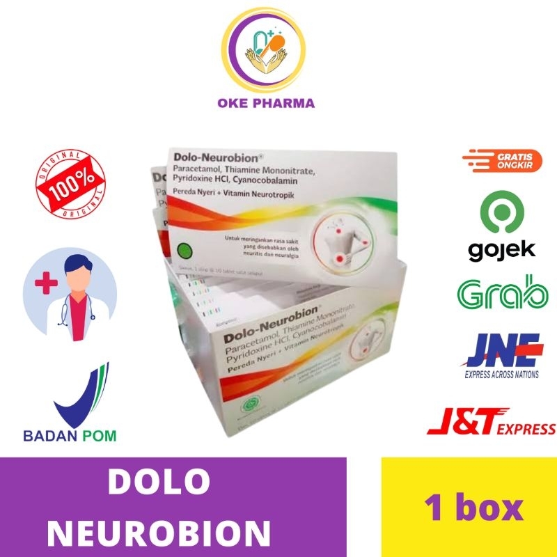 Jual Dolo Neurobion Box Isi Kaplet Vitamin Persendian Harga Strip Shopee Indonesia