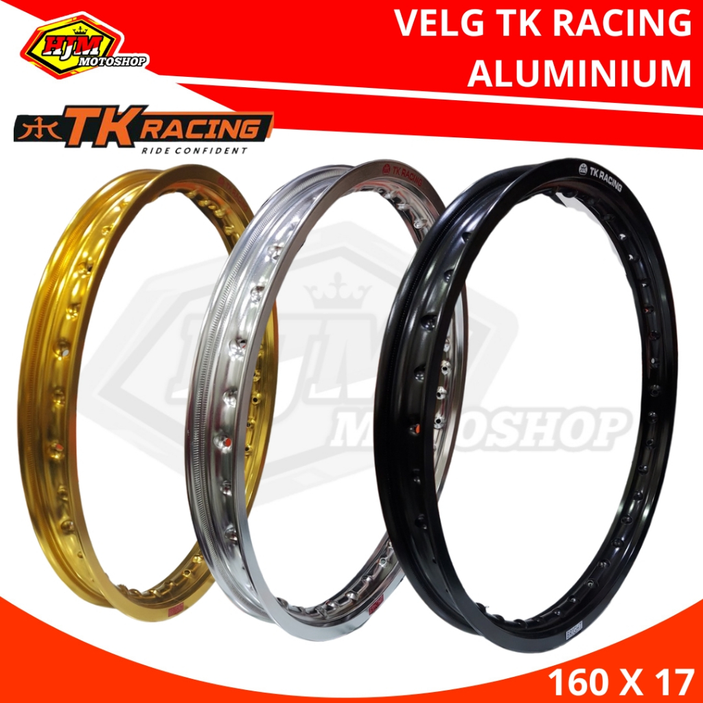 Jual Velg TK Bright Ring 17 x 160 Warna Hitam Silver Gold