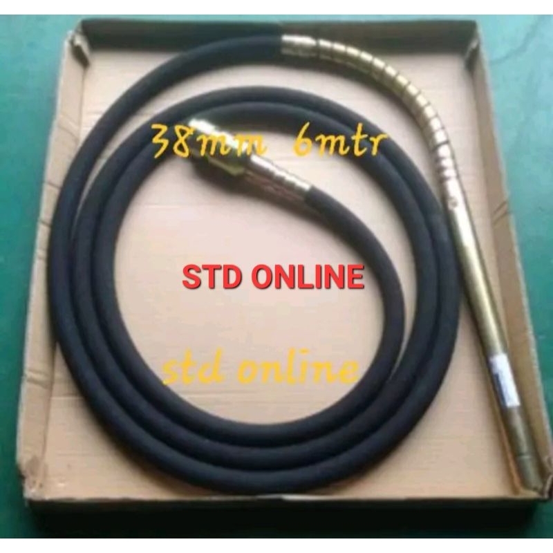 Jual Selang concrete Vibrator Matrix 6 meter coran semen 38mm x 6m