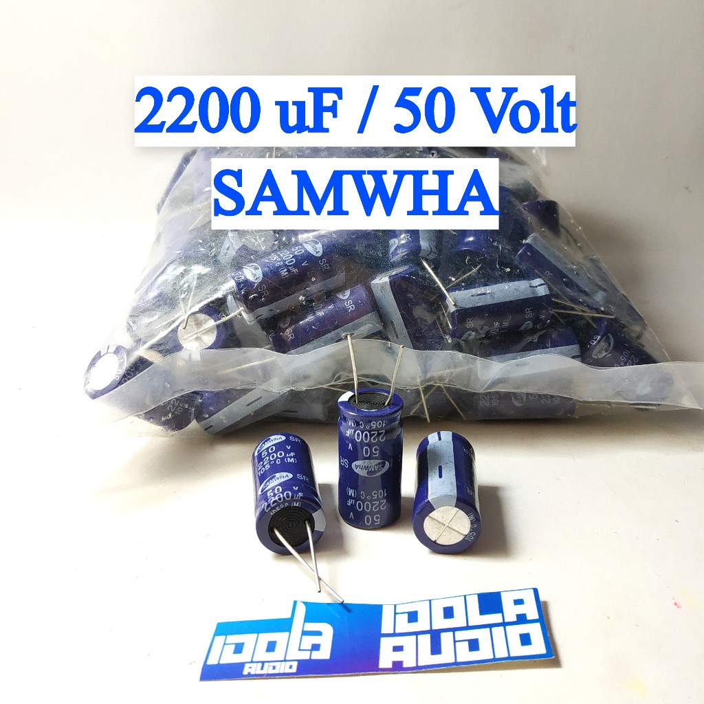 Jual Samwha Elco 2200 Uf 50 Volt Non Roll Kapasitor Elko 2200uf 50v Samwha Shopee Indonesia 4729