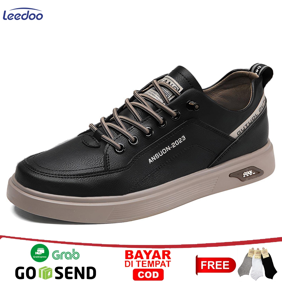 Jual Leedoo Sepatu Docmart Pria Sepatu Sneakers Cowok Casual Olahraga Sporty Shoes Lari Dewasa