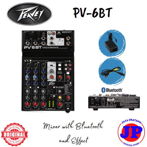 Jual Peavey PV6BT Mixer with Bluetooth & Effect Original PV6BT