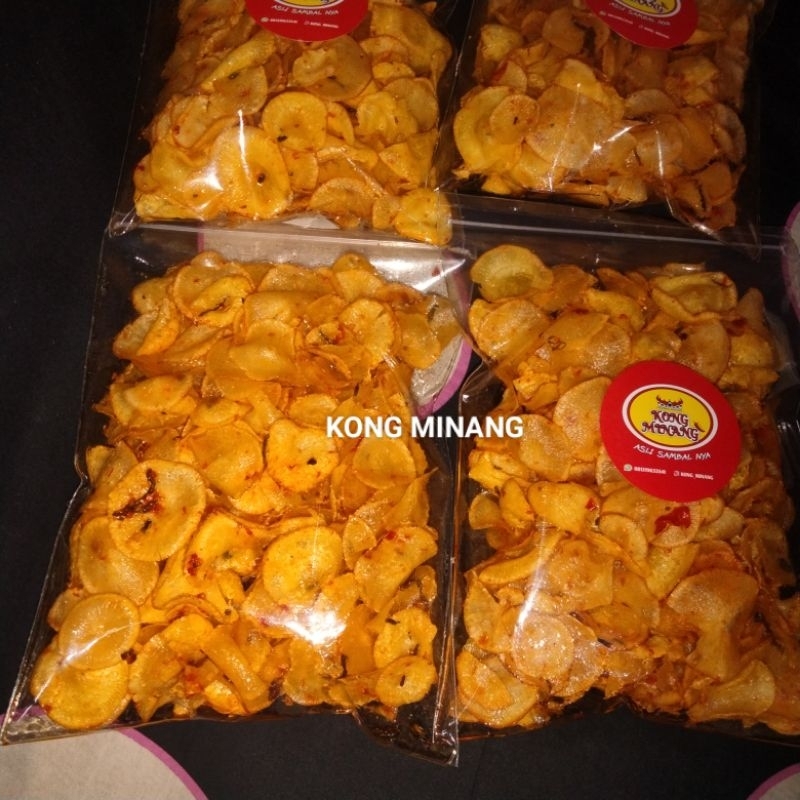 Jual KERIPIK SINGKONG SAMBEL ASLI 100% / KERIPIK SINGKONG KHAS PADANG ...