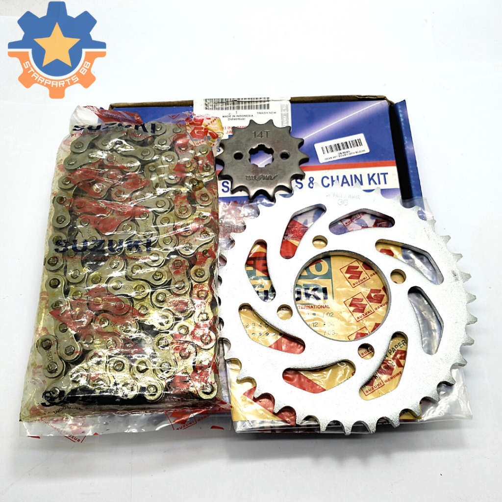 Jual GEAR RANTAI SET MOTOR SMASH OLD/NEW SHOGUN OLD/NEW KUALITAS ...