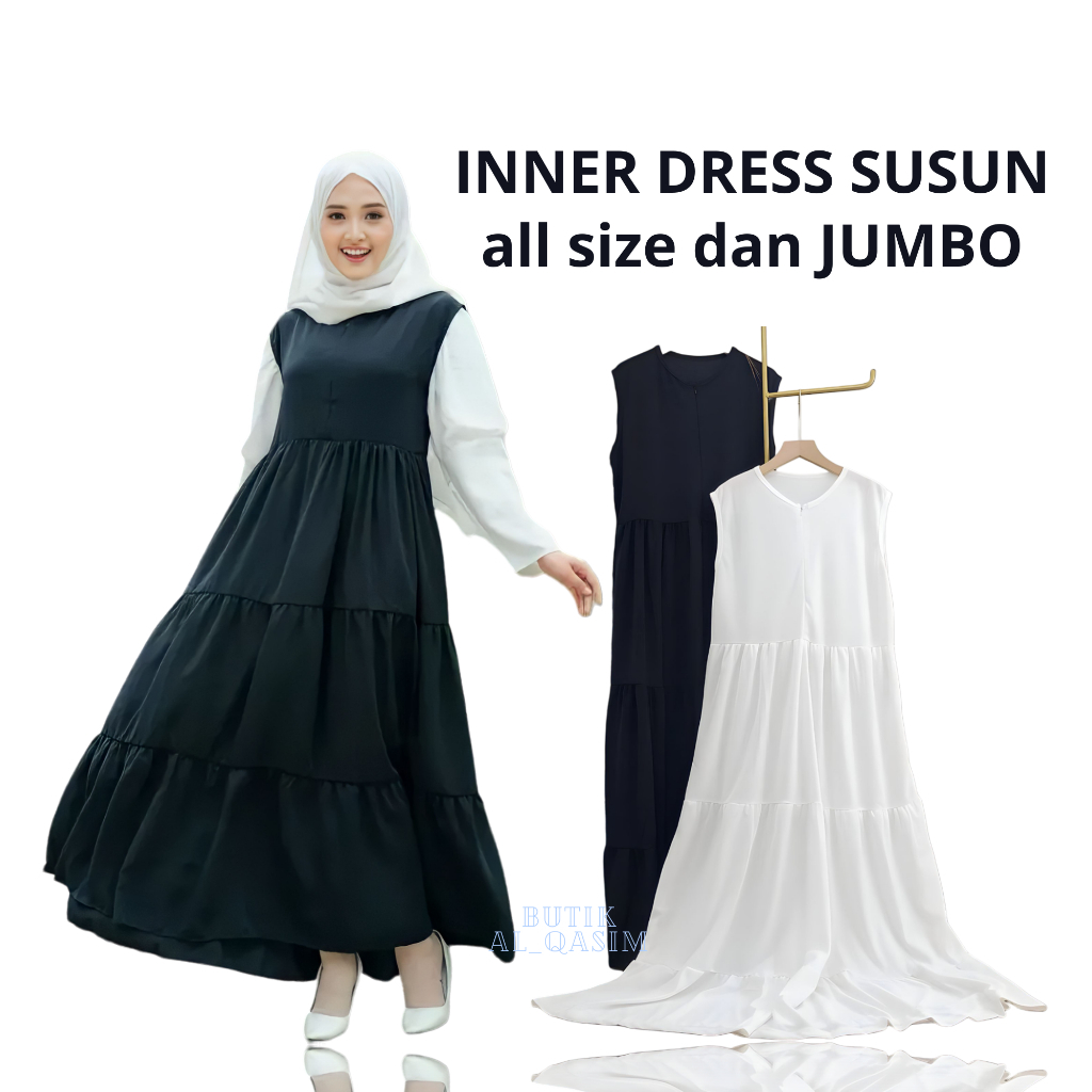 Jual Inner Dress Rempel Busui Inner Tanpa Lengan Maxi Dress All Size Jumbo Shopee Indonesia