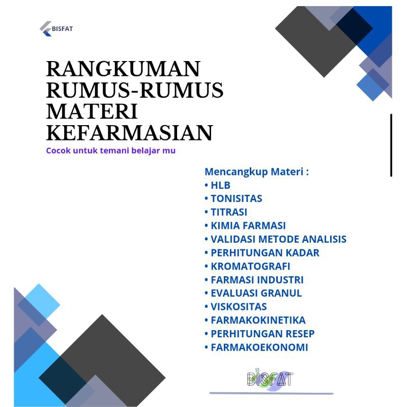 Jual Rumus-rumus Perhitungan Farmasi | Buku | Shopee Indonesia