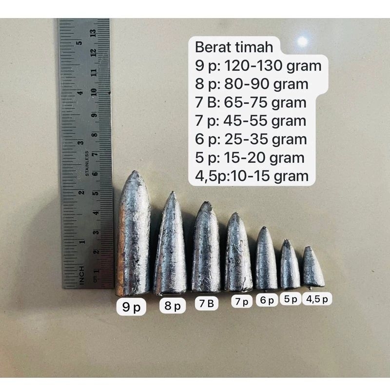 Jual Timah/ pemberat alat pancing ladung