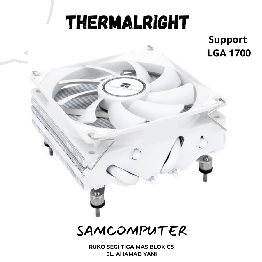 Jual THERMALRIGHT AXP90X47 WHITE Low Profile Mini ITX CPU Cooler