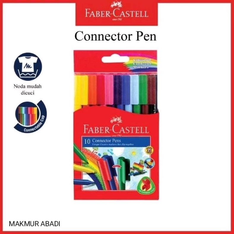 Jual FABERCASTELL Connector Pens 10 20 Warna Original / Spidol Warna