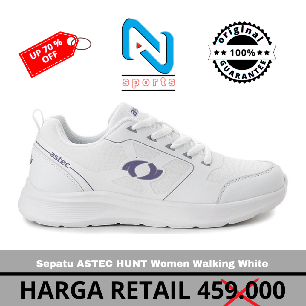 Jual Sepatu ASTEC HUNT Women Walking White Ukuran 36 Original 100% ...