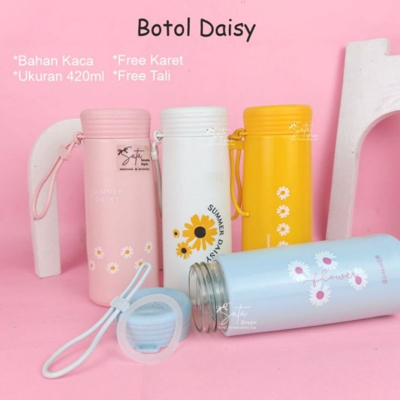 Jual Botol kaca Daisy flower, botol 6 cup, botol kaktus | Shopee Indonesia