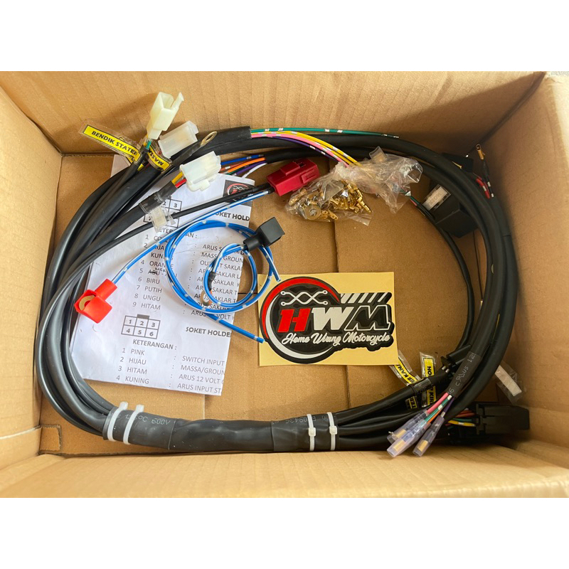 Jual Kabel Body Tatanan CB GL MEGAPRO TIGER Full Soket AC/DC PNP ...